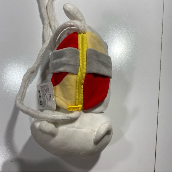 Miniso Life White Mini Squish-able Stuffed Plush Cute Kitty Cat Zip Purse NWT - Picture 7 of 15